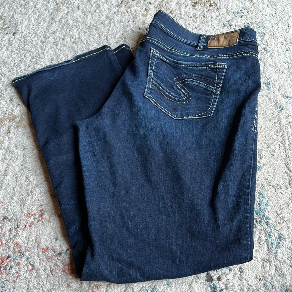 Silver Jeans Suki Mid Slim Bootcut Size 22